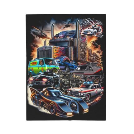 Famous 80s Movie & TV Show Cars Blanket – Nostalgia in Every Thread T-Shirt - Buy Now at American Artist Merch