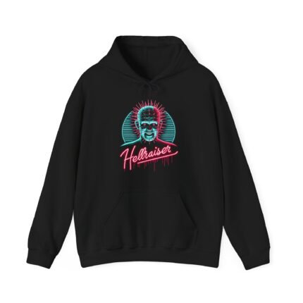 Neon Pinhead Hoodie – Iconic Horror in Vibrant Style T-Shirt - Buy Now at American Artist Merch