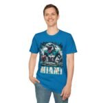 Miami Dolphins Horror Mash Up T-Shirt - Spooky NFL Fan Apparel T-Shirt - Buy Now at American Artist Merch