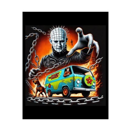 Pinhead Meets Scooby-Doo Poster – Hellraiser Mystery Mashup T-Shirt - Buy Now at American Artist Merch