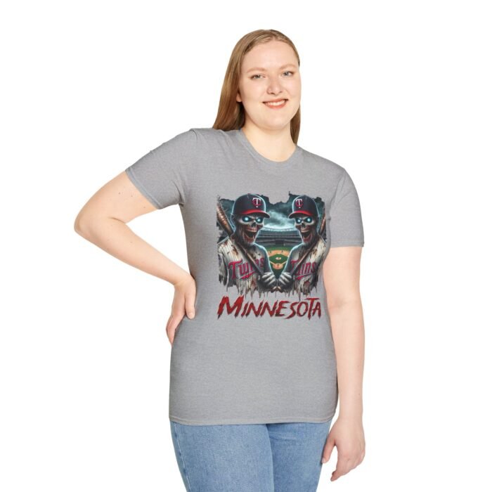 Minnesota Twins Horror Mashup T-Shirt - Spooky Baseball Fan Gear T-Shirt - Buy Now at American Artist Merch