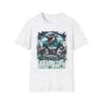 Miami Dolphins Horror Mash Up T-Shirt - Spooky NFL Fan Apparel T-Shirt - Buy Now at American Artist Merch