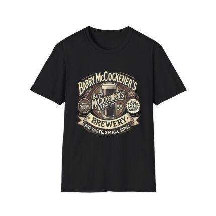 Barry McCockenhers Brewery T-Shirt – Crafted for Laughs T-Shirt - Buy Now at American Artist Merch