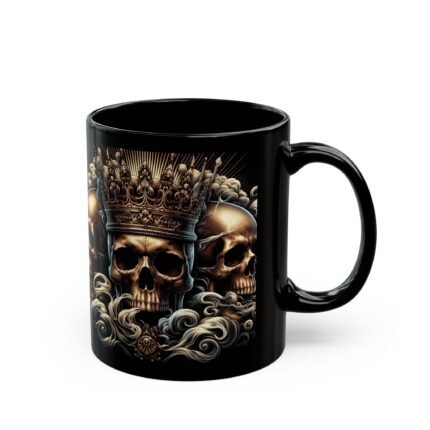 Regal Brew: King Skull Coffee Mug (11oz, 15oz) T-Shirt - Buy Now at American Artist Merch