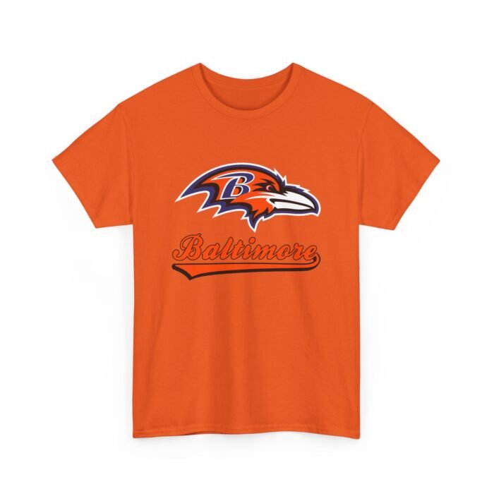 Baltimore Ravens & Orioles Mash-Up Sports Teams T-Shirt - Unite the Spirit of Two Legendary Baltimore Franchises T-Shirt - Buy Now at American Artist Merch