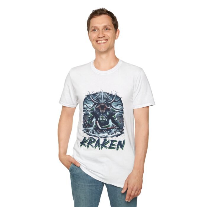 Unleash the Depths - Seattle Kraken Horror Mashup T-Shirt T-Shirt - Buy Now at American Artist Merch