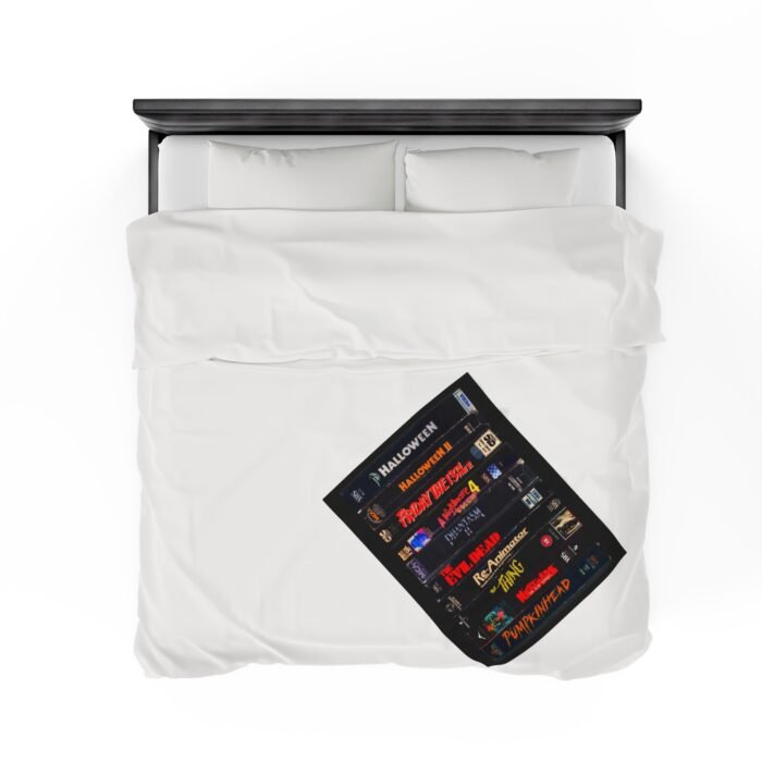 Retro Horror Movies VHS Blanket – Cozy Classic Horror Throw T-Shirt - Buy Now at American Artist Merch