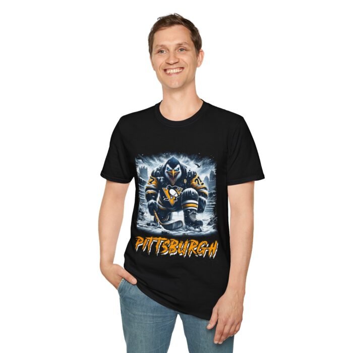 Terror on the Ice - Pittsburgh Penguins Horror Mashup T-Shirt T-Shirt - Buy Now at American Artist Merch