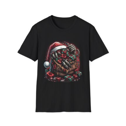 Christmas Horror Presents T-Shirt – Frightful Gifts Holiday Graphic Tee T-Shirt - Buy Now at American Artist Merch