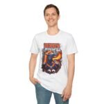 Denver Broncos Horror Mash Up T-Shirt - Spooky NFL Fan Gear T-Shirt - Buy Now at American Artist Merch