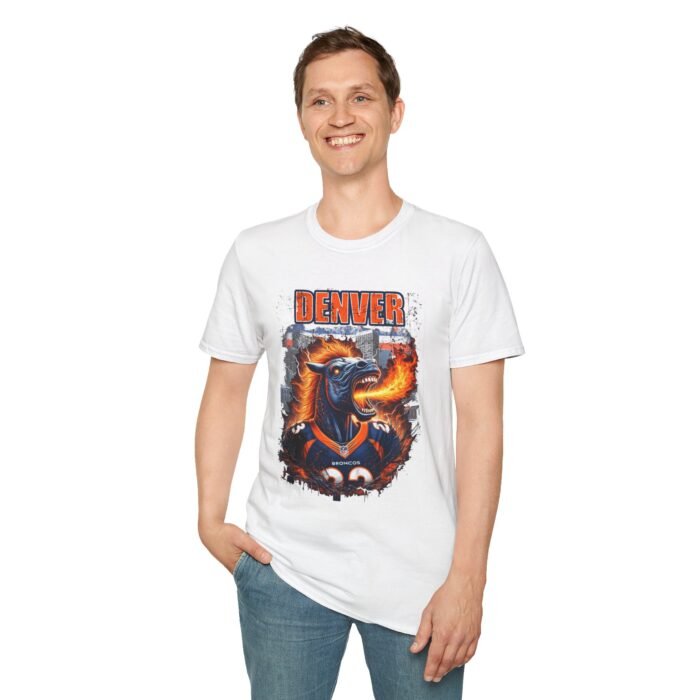 Denver Broncos Horror Mash Up T-Shirt - Spooky NFL Fan Gear T-Shirt - Buy Now at American Artist Merch