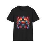 Neon Superman - Illuminate Your Space with the Man of Steel T-Shirt - Buy Now at American Artist Merch