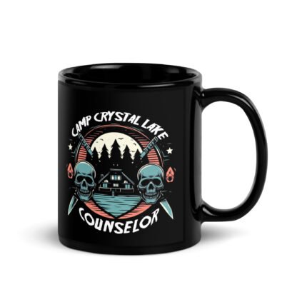 Camp Crystal Lake Counselor Mug – Sip Safely, Survive the Horror T-Shirt - Buy Now at American Artist Merch