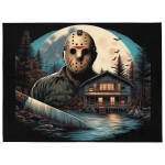 Jason Voorhees Blanket – Camp Crystal Lake Cozy Terror T-Shirt - Buy Now at American Artist Merch