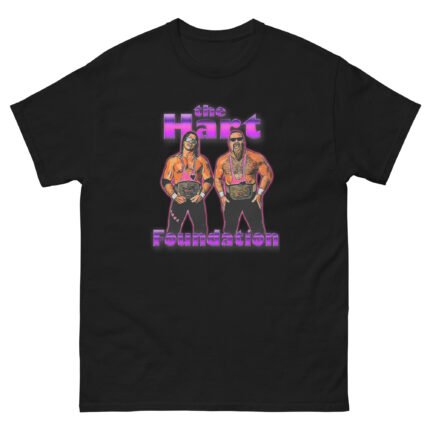 The Hart Foundation – 80s Classic Tee – Wrestling Legends T-Shirt - Buy Now at American Artist Merch