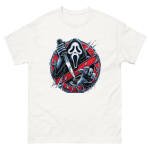 Ghostface Ghostbusters Mashup T-Shirt - When Horror Meets Humor T-Shirt - Buy Now at American Artist Merch